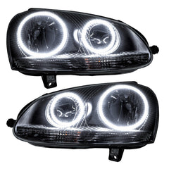 7098-001 - 2006-2010 Volkswagen Jetta SMD HL - Chrome - Black Patch Performance - ORAC7098001
