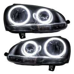 7098-001 - 2006-2010 Volkswagen Jetta SMD HL - Chrome - Black Patch Performance - ORAC7098001