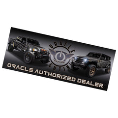 8038-504 - ORACLE - 6' x 2.5' Banner - Black Patch Performance - ORAC8038504