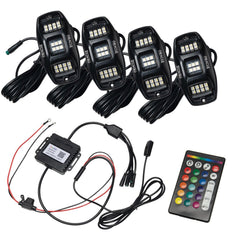 Oracle Lighting 5895-339 ORACLE Lighting ColorSHIFT RGB+W Underbody Wheel Well Rock Light Kit (4 PCS) - Electrical, Lighting and Body from Black Patch Performance