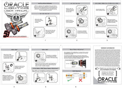 Oracle Lighting S5231-001 H4 S3 LED Headlight Bulb Conversion Kit, 6000K - Black Patch Performance - ORACS5231001