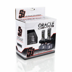 Oracle Lighting S5248-001 H3 S3 LED Headlight Bulb Conversion Kit, 6000K - Black Patch Performance - ORACS5248001