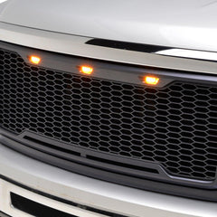 Paramount Automotive 41-0178MB Matte Black ABS LED Impulse Mesh Grille - Black Patch Performance - PARA410178MB
