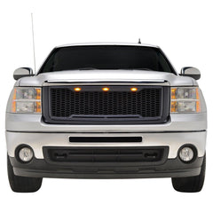 Paramount Automotive 41-0178MB Matte Black ABS LED Impulse Mesh Grille - Black Patch Performance - PARA410178MB