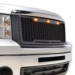 Paramount Automotive 41-0178MB Matte Black ABS LED Impulse Mesh Grille - Black Patch Performance - PARA410178MB
