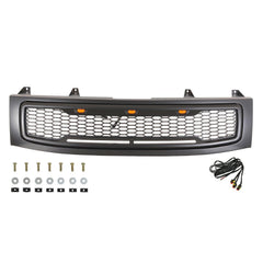 Paramount Automotive 41-0203MB Matte Black ABS LED Impulse Mesh Grille - Black Patch Performance - PARA410203MB
