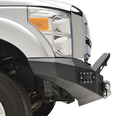 Paramount Automotive 57-0114 F-250/F-350/F-450 LED Front Winch Bumper - Black Patch Performance - PARA570114