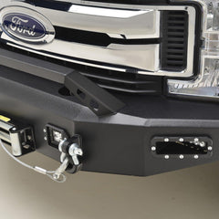 Paramount Automotive 57-0138 F-250/F-350/F-450 LED Front Winch Bumper - Black Patch Performance - PARA570138