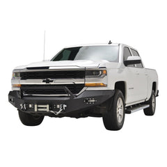Paramount Automotive 57-0318 Silverado 1500 LED Front Winch Bumper - Black Patch Performance - PARA570318
