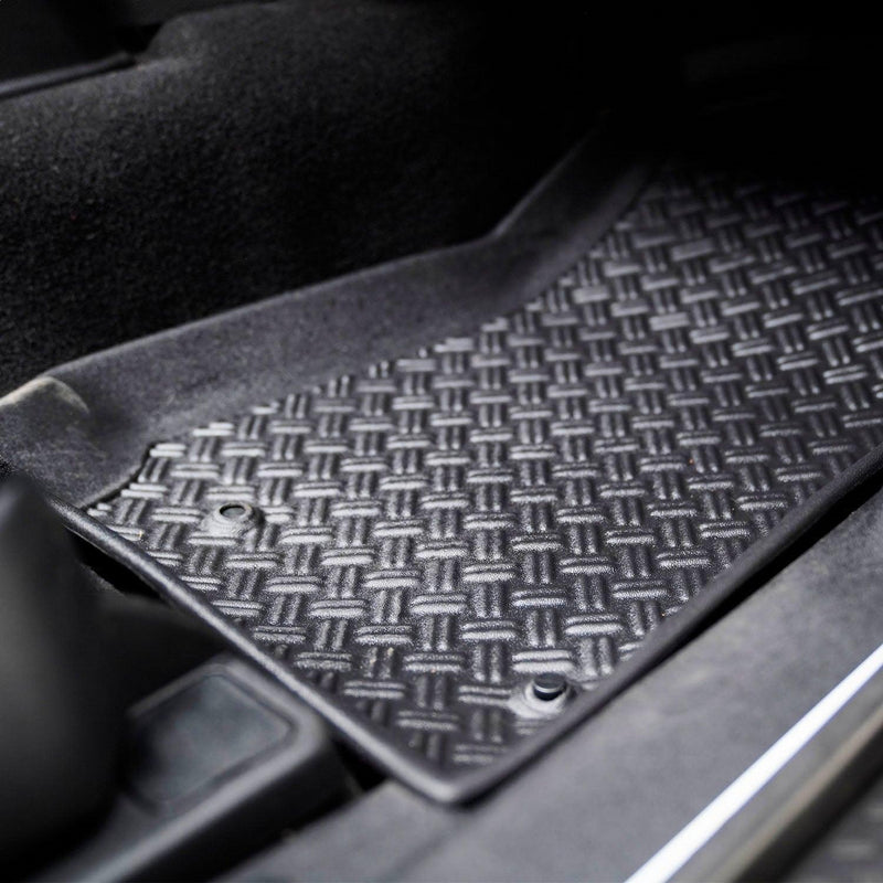 Jeep Floor Mat Set - Front - Black Patch Performance - PARA590114