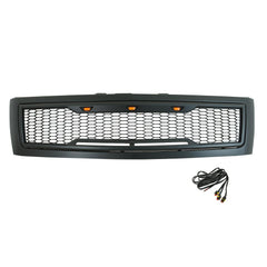 Paramount Automotive 41-0196MB Matte Black ABS LED Impulse Mesh Grille - Body from Black Patch Performance