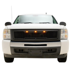 Paramount Automotive 41-0196MB Matte Black ABS LED Impulse Mesh Grille - Body from Black Patch Performance