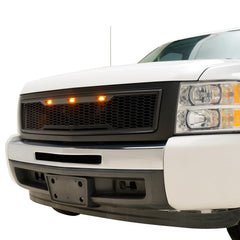 Paramount Automotive 41-0196MB Matte Black ABS LED Impulse Mesh Grille - Body from Black Patch Performance