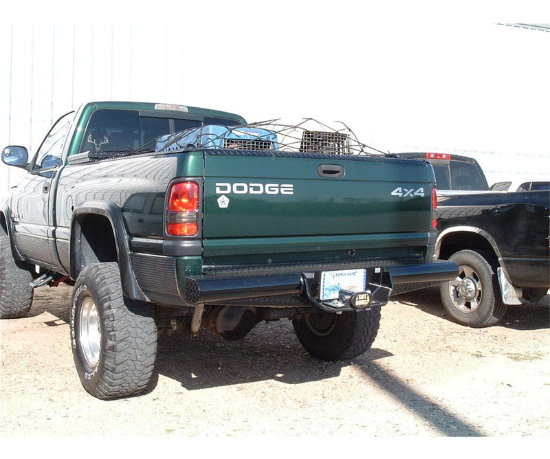 94-02 Dodge Ram 2500/3500 & 94-01 Dodge Ram 1500 Ranch Hand Legend Rear Bumper - Black Patch Performance - RANCBBD948BLS
