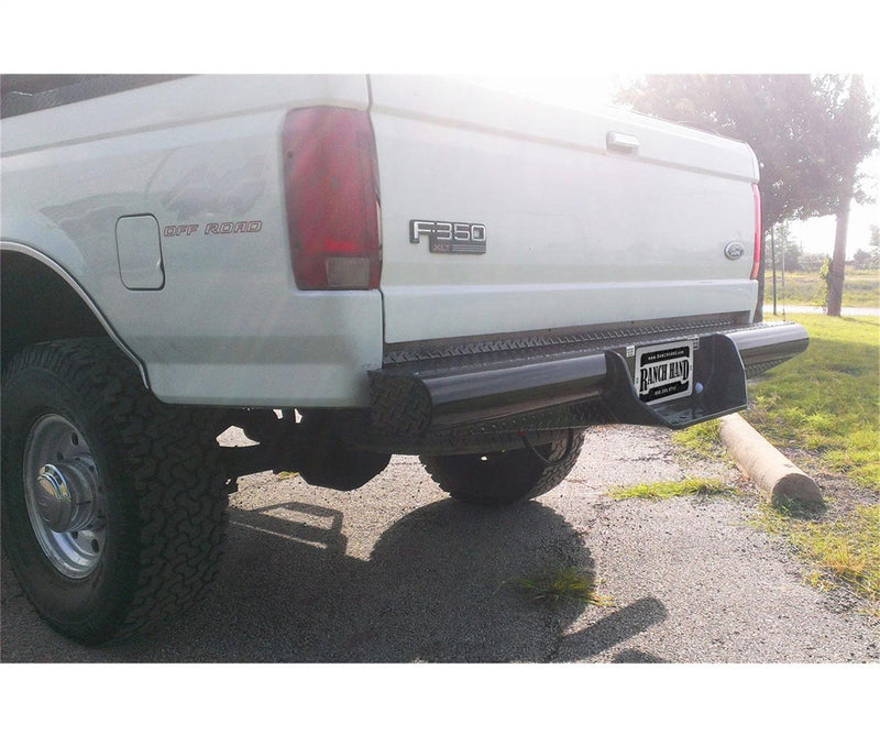 94-97 Ford F250/F350 & 92-96 Ford F150 Ranch Hand Legend Rear Bumper - Black Patch Performance - RANCBBF928BLS