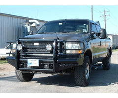 99-04 Ford F250/F350 Ranch Hand Legend Front Bumper - Black Patch Performance - RANCFBF991BLR