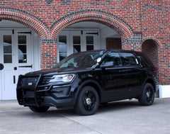 16 - 19 Ford Police Interceptor Utility Grille Guard - Black Patch Performance - RANCGGF16EBL1