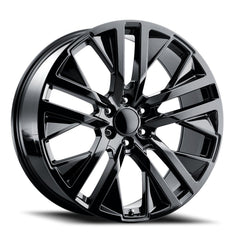 24x10 Replicas by Luxxx C21 6x5.5 Offset (31) Center Bore (78.1) REPC21241061397+31D - A - Black Patch Performance - REPLREPC21241061397+31DA
