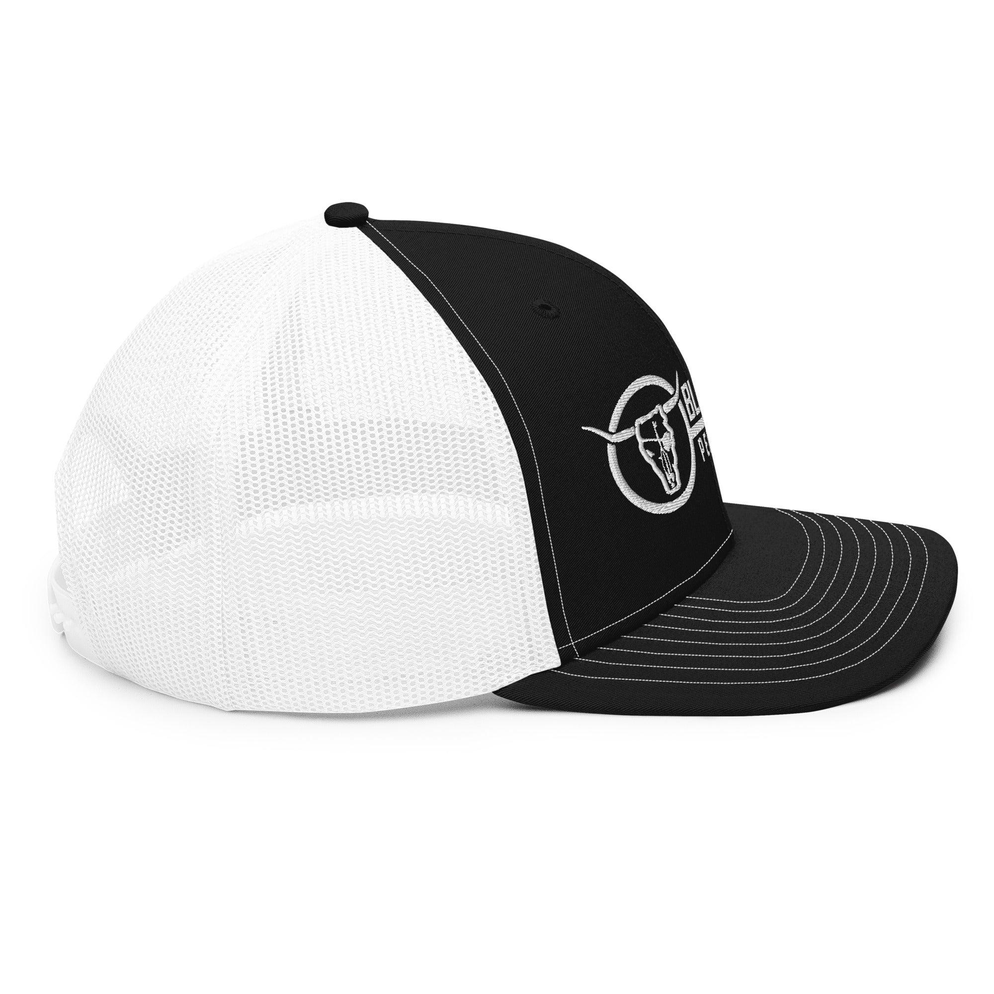 Richardson Black Polyester Strapback Visor Cap Richardson Black Polyester Strapback Visor Cap