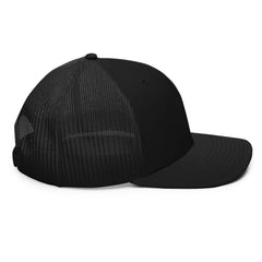 Richardson 112 Stencil Style Logo Hat - White Ink - from Black Patch Performance