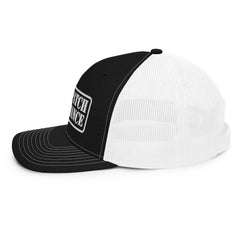 Richardson 112 Stencil Style Logo Hat - White Thread - from Black Patch Performance