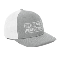 Richardson 112 Stencil Style Logo Hat - White Thread - from Black Patch Performance