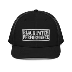 Richardson 112 Stencil Style Logo Hat - White Thread - from Black Patch Performance