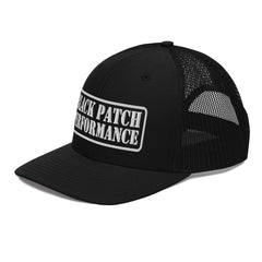 Richardson 112 Stencil Style Logo Hat - White Thread - from Black Patch Performance