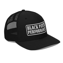 Richardson 112 Stencil Style Logo Hat - White Thread - from Black Patch Performance