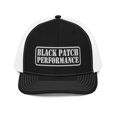 Richardson 112 Stencil Style Logo Hat - White Thread - from Black Patch Performance
