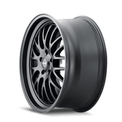 18x9.5 RIDLER 607 5x4.75 Offset (6) Center Bore (83.82) Style #607 | 607 - 8961MB - Black Patch Performance - RIDL6078961MB