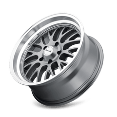 18x9.5 RIDLER 607 5x5 Offset (6) Center Bore (83.82) Style #607 | 607 - 8973G - Black Patch Performance - RIDL6078973G
