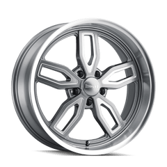 18x9 RIDLER 608 5x4.5 Offset (0) Center Bore (72.62) Style #608 | 608 - 8965G - Black Patch Performance - RIDL6088965G