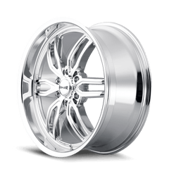 22x9.5 RIDLER 609 6x5.5 Offset (18) Center Bore (106.1) Style #609 | 609 - 22983C18 - Black Patch Performance - RIDL60922983C18
