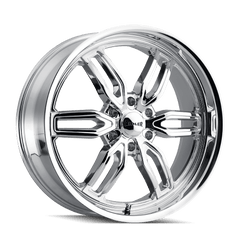 22x9.5 RIDLER 609 6x5.5 Offset (18) Center Bore (106.1) Style #609 | 609 - 22983C18 - Black Patch Performance - RIDL60922983C18