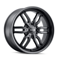 20x9 RIDLER 609 6x5.5 Offset (18) Center Bore (106.1) Style #609 | 609 - 2983MB18 - Black Patch Performance - RIDL6092983MB18