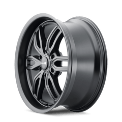20x9 RIDLER 609 6x5.5 Offset (18) Center Bore (106.1) Style #609 | 609 - 2983MB18 - Black Patch Performance - RIDL6092983MB18