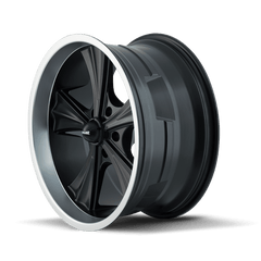 20x8.5 RIDLER 651 5x5 Offset (0) Center Bore (83.82) Style #651 | 651 - 2873MB - Black Patch Performance - RIDL6512873MB