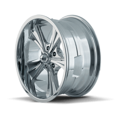 18x9.5 RIDLER 651 5x4.75 Offset (0) Center Bore (83.82) Style #651 | 651 - 8961C - Black Patch Performance - RIDL6518961C