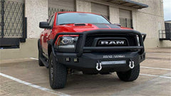 15 - 18 Ram 1500 Rebel Bumper - Front - Black Patch Performance - ROAD4151F5BNW