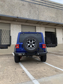 18 - 23 Jeep Wrangler Bumper - Rear - Black Patch Performance - ROAD5183R1B