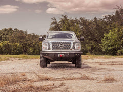 17 - 19 Nissan TITAN Bumper - Front - Black Patch Performance - ROAD7161F0B