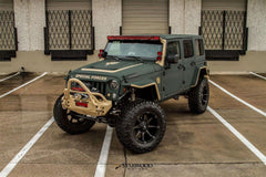 07-17 Jeep Wrangler Light Bar Mounting Kit - Black Patch Performance - ROADJK50D2