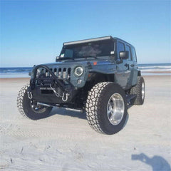 07-17 Jeep Wrangler Light Bar Mounting Kit - Black Patch Performance - ROADJK50DB