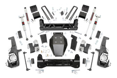 Rough Country 5 in Suspension Lift Kit w/Shocks - 10240 - Black Patch Performance - ROUG10240