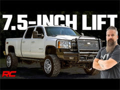 Rough Country 7.5 in Suspension Lift Kit - 10430 - Black Patch Performance - ROUG10430