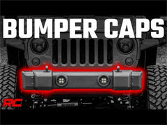 Rough Country Bumper Cap - 1047 - Black Patch Performance - ROUG1047