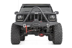 Rough Country Front Winch Bumper - 10570 - Black Patch Performance - ROUG10570