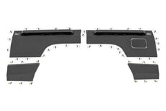 Rough Country Quarter Panel Armor - 10579 - Black Patch Performance - ROUG10579