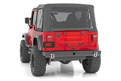 Rough Country Classic Full Width Rear Bumper - 10591 - Black Patch Performance - ROUG10591